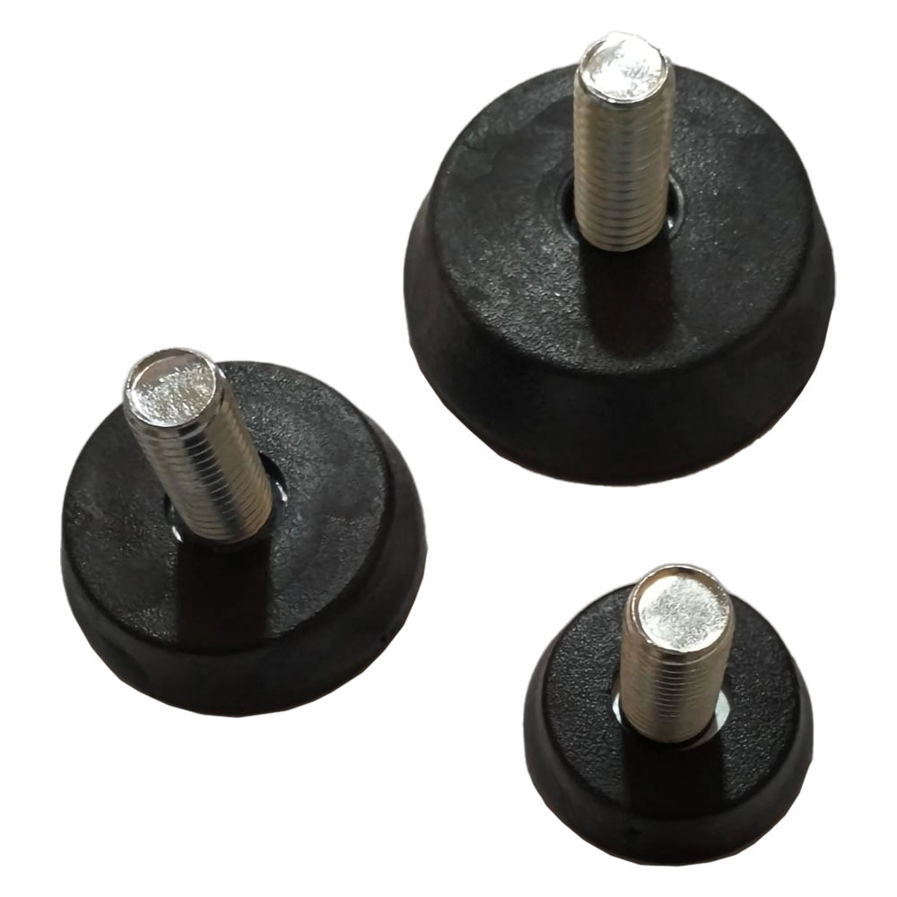 PIEDE REGOLABILE PER MOBILE filet. M 10 mm 40- 50 pezzi  - BricoGo