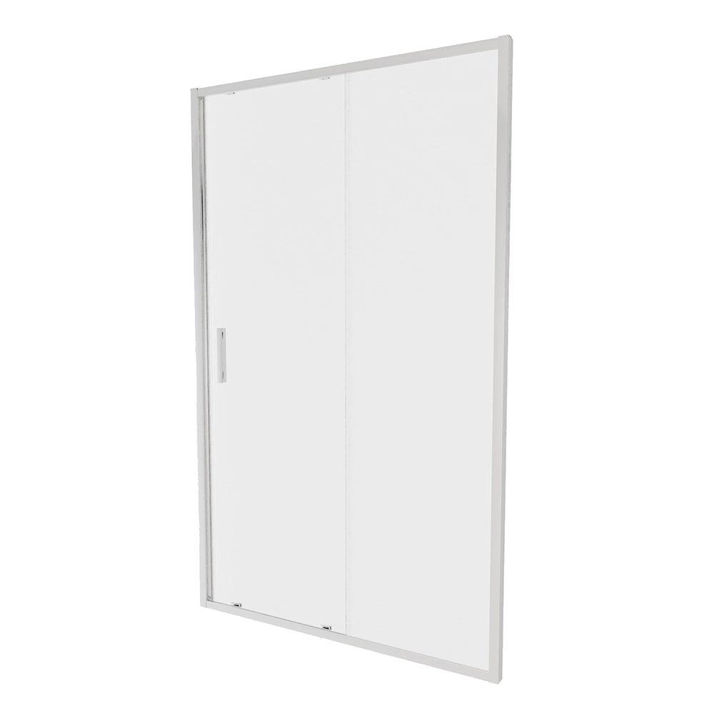 Porta doccia 140cm profili slim cromati vetro 6mm opaco h190 | Portofino