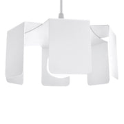 Lampada a sospensione CROCUS bianca metallo E27 Pure Lume