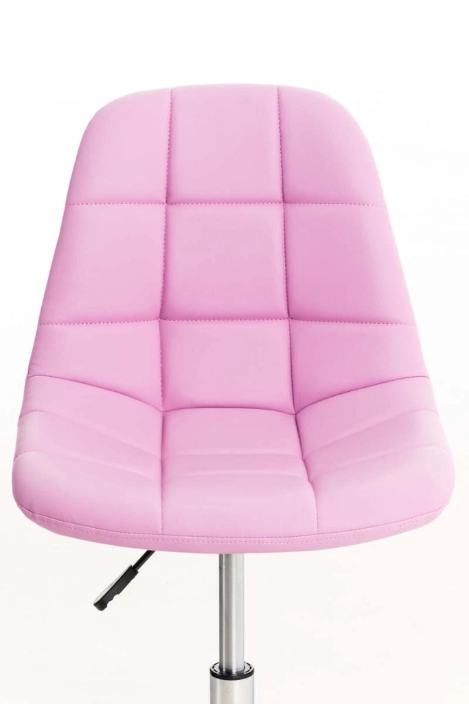 Sedia da ufficio Emil in similpelle rosa