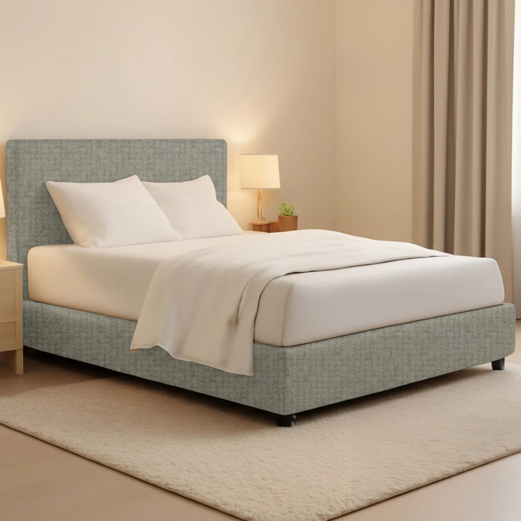 Lichfield, Letto Matrimoniale Sfoderabile Made in Italy, Grigio