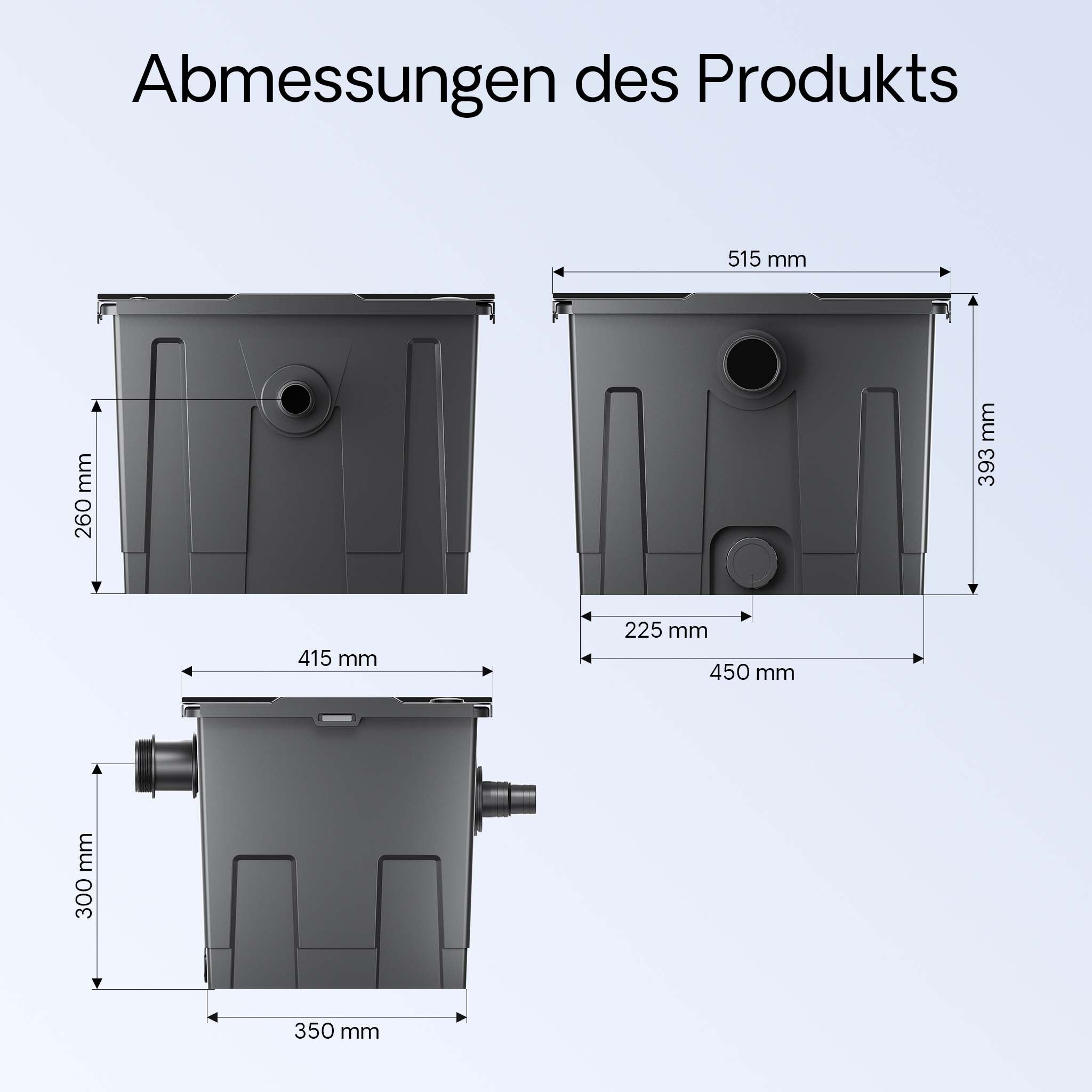 Set di upgrade 1 per filtro bio a flusso continuo CBF-350B per aumento di volume a 60.000 l