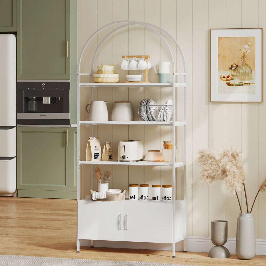 Libreria con ante ¨C zephmum ¨C bianco 80x30x187