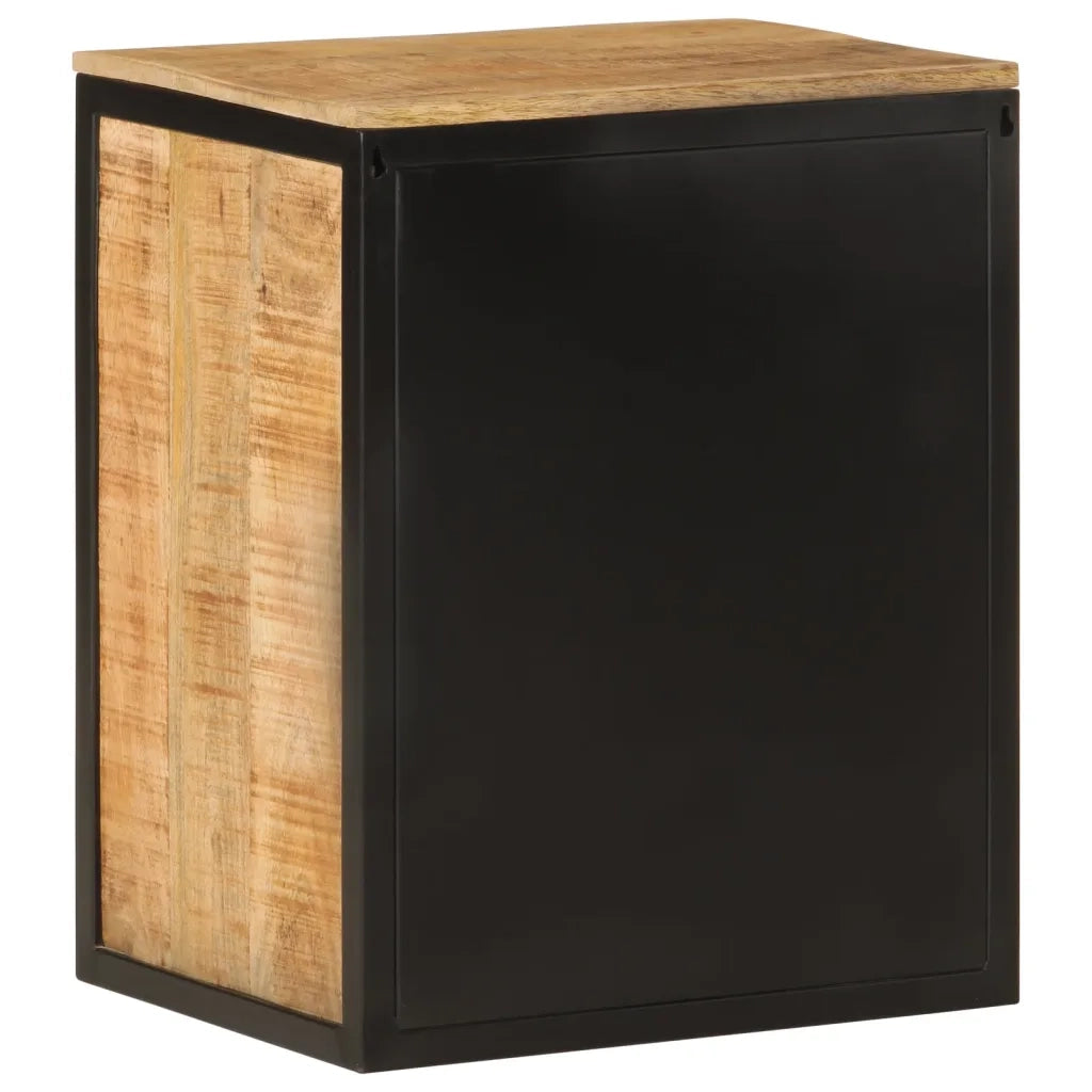 Mobile da Bagno | Armadio da bagno 40x30x50 cm in Legno Massello di Mango e Ferro
