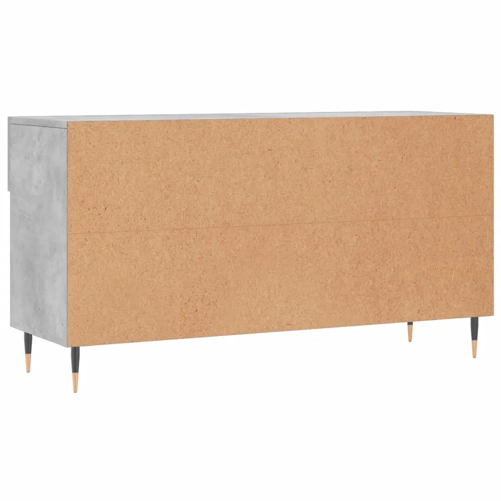 Panca Porta Scarpe | Scarpiera | Mobile per scarpe Grigio Cemento 102x35x55cm Legno Multistrato