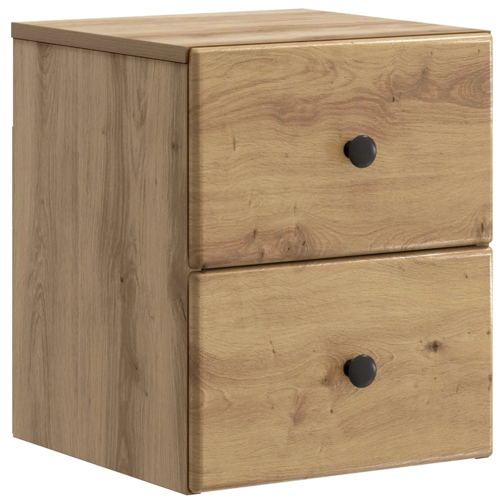 Mobiletto da notte a muro con cassetto 2 pcs Rovere Artigianale 899164