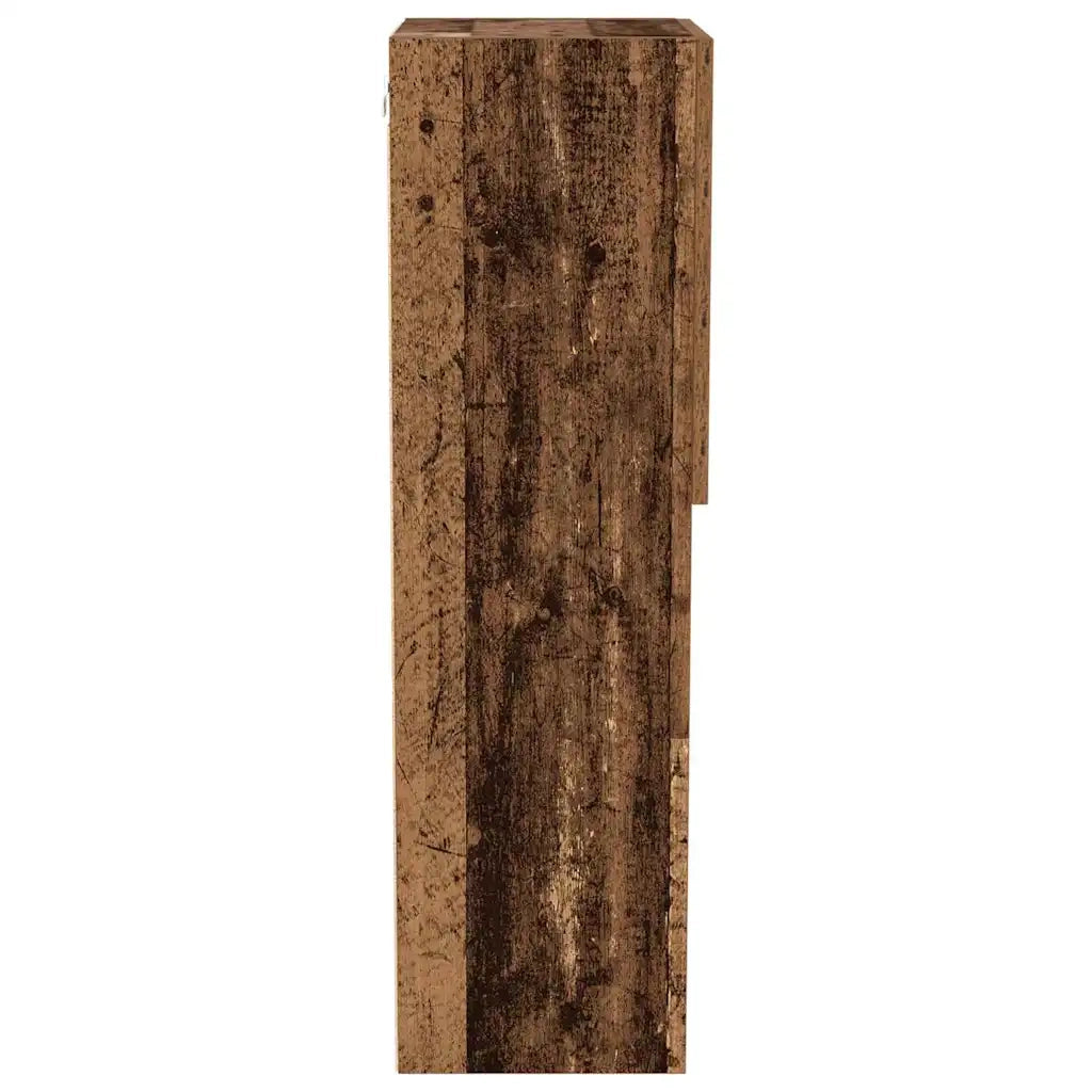 Set mobile TV | Armadietto TV | Mobile Porta TV con LED Legno vecchio 40,5 x 30 x 102 cm