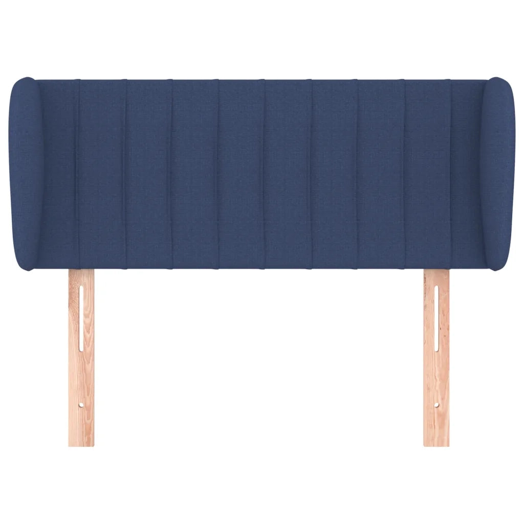 Testiera ad Orecchio-Testata con Orecchie Blu 93x23x78/88 cm in Tessuto 816043