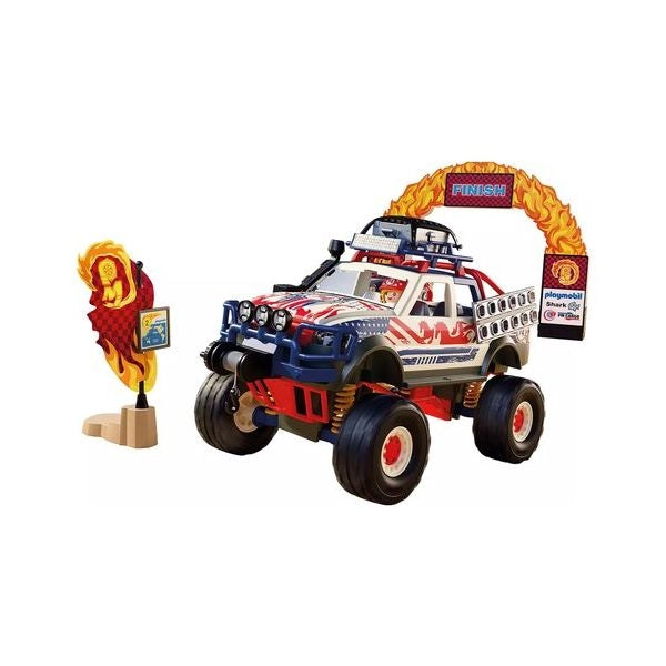 Costruzioni playmobil 72061 offroad cars truck ring of fire
