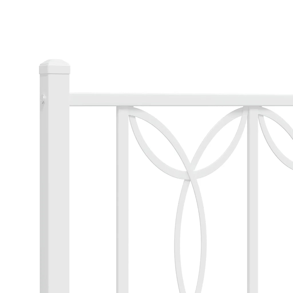 Testiera di Ricambio in Metallo Bianco 193 cm 376214