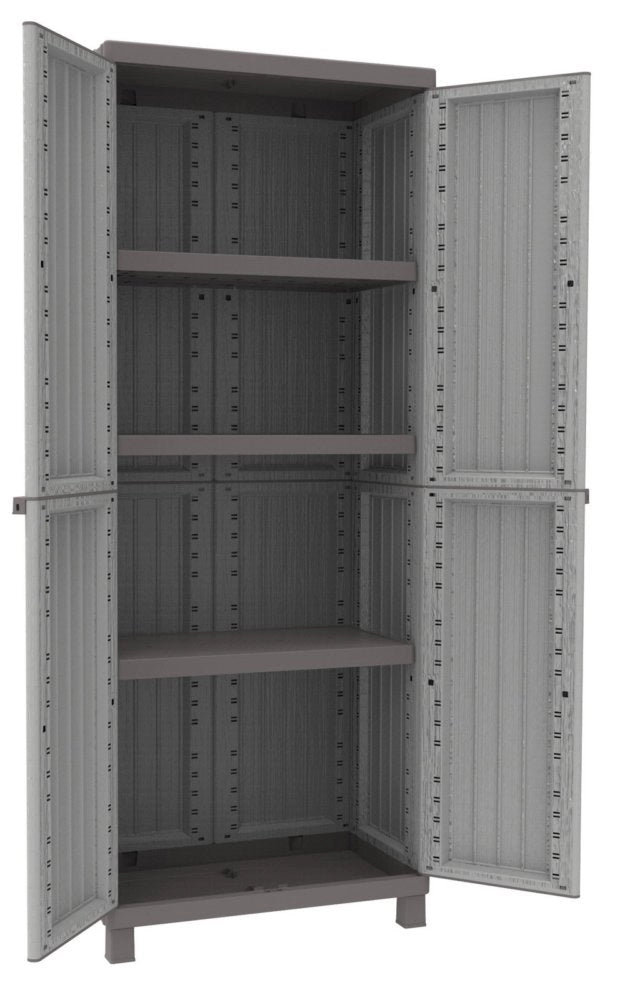 1pz armadio terry "cwood" 2ante cm 68x39x170h tre ripiani 2680 cod:ferx.17313
