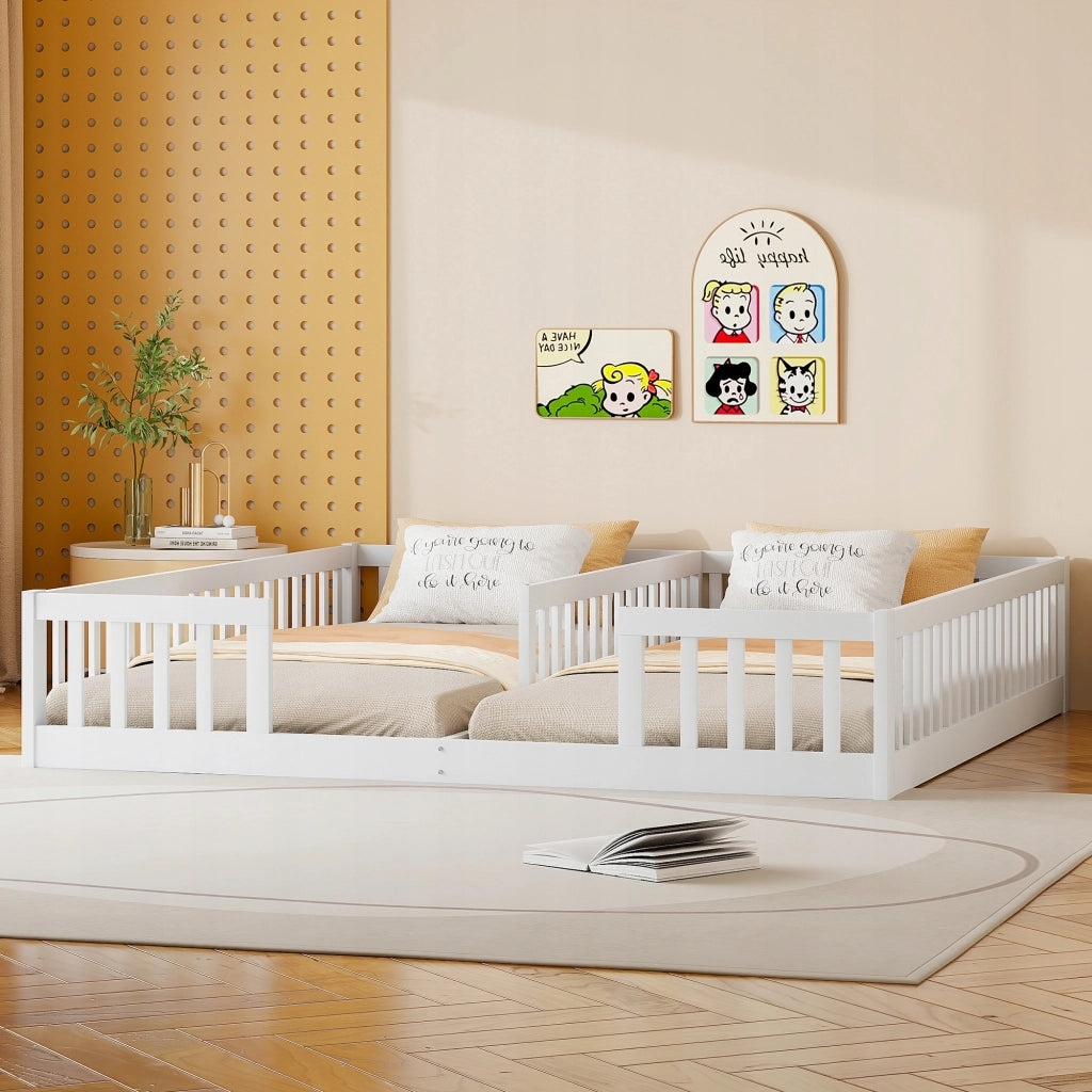 Letto a pannelli per bambini - Xylo - 90x200 - Bianco