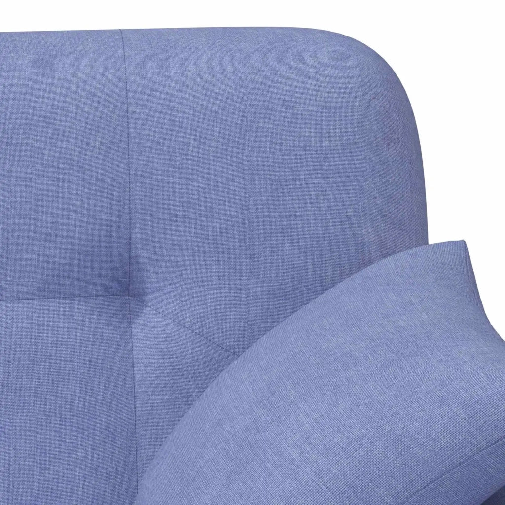 Loveseat con bottoni imbottiti Blu jeans 120 x 65 x 79 cm 42041821