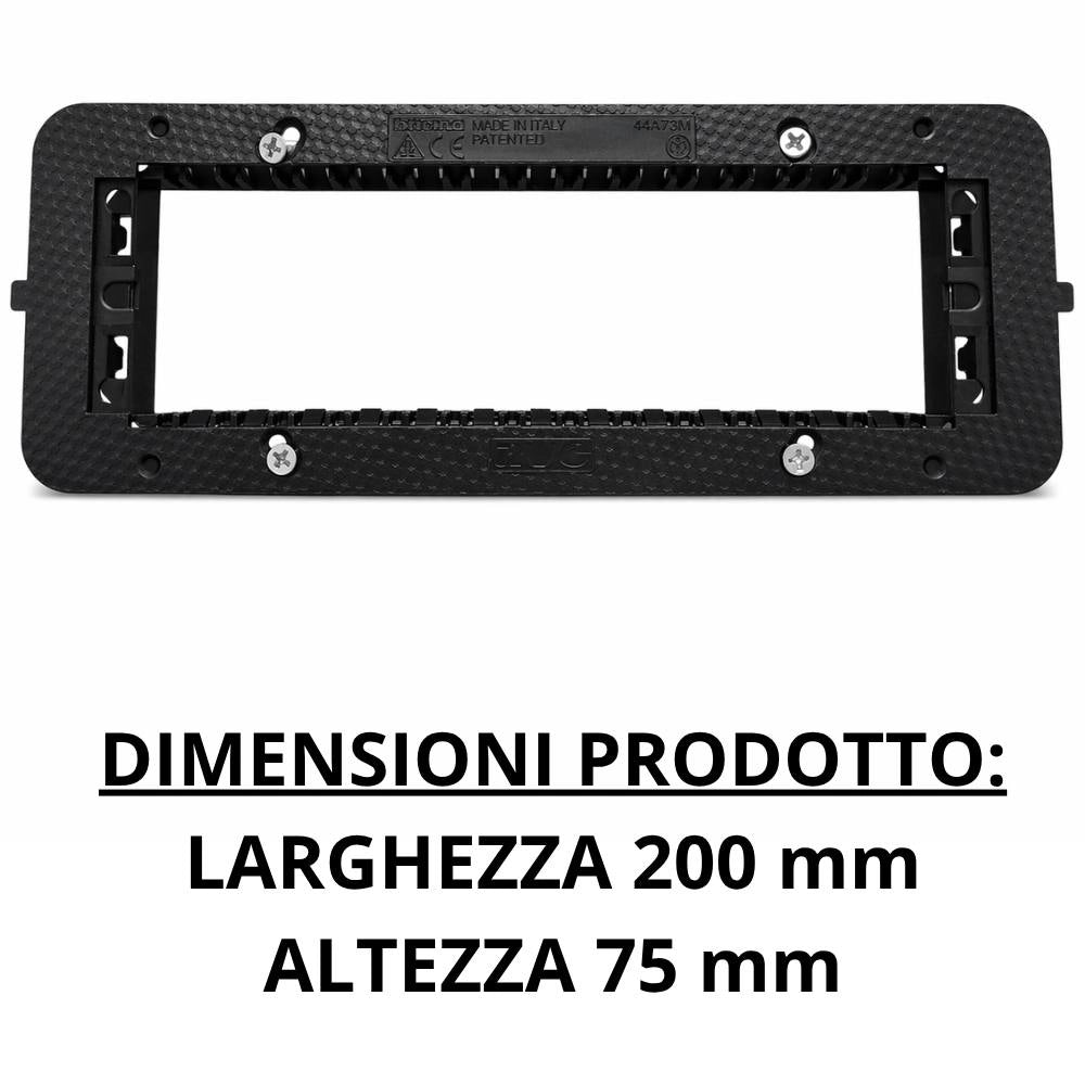 Supporto da incasso per moduli smart 44 per impianti elettrici *** numero posti 7 moduli, confezione 1