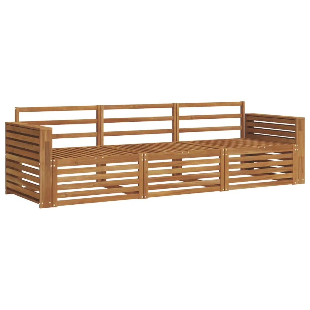Set di divani da esterno 3 pcs Naturale