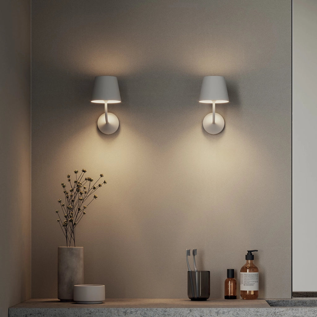 Ai Lati Poldina Lampada da parete a LED 5.4W IP54 Grigio Scuro 2700K 446lm, design moderno in alluminio per illuminazione esterna ed interna