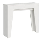 Consolle Allungabile 90x25/181 cm Pannelli in Nobilitato Narrow Bianco Frassino