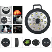 Trade Shop - Faretto 15 Led Smd Punto Luce Armadio Batterie Lampada Plafoniera Casa Emergenza -
