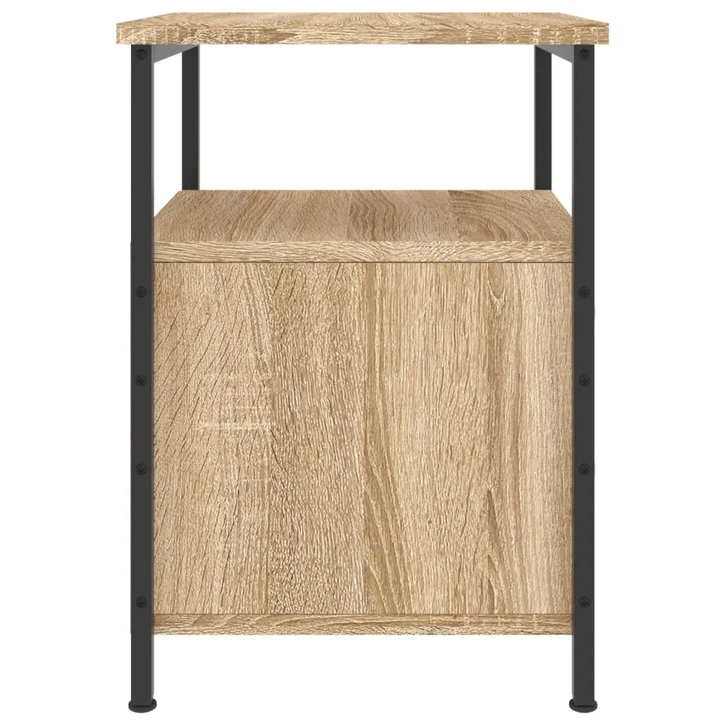Comodini 2pz Rovere Sonoma 34x35,5x50 cm in Legno Multistrato 826016