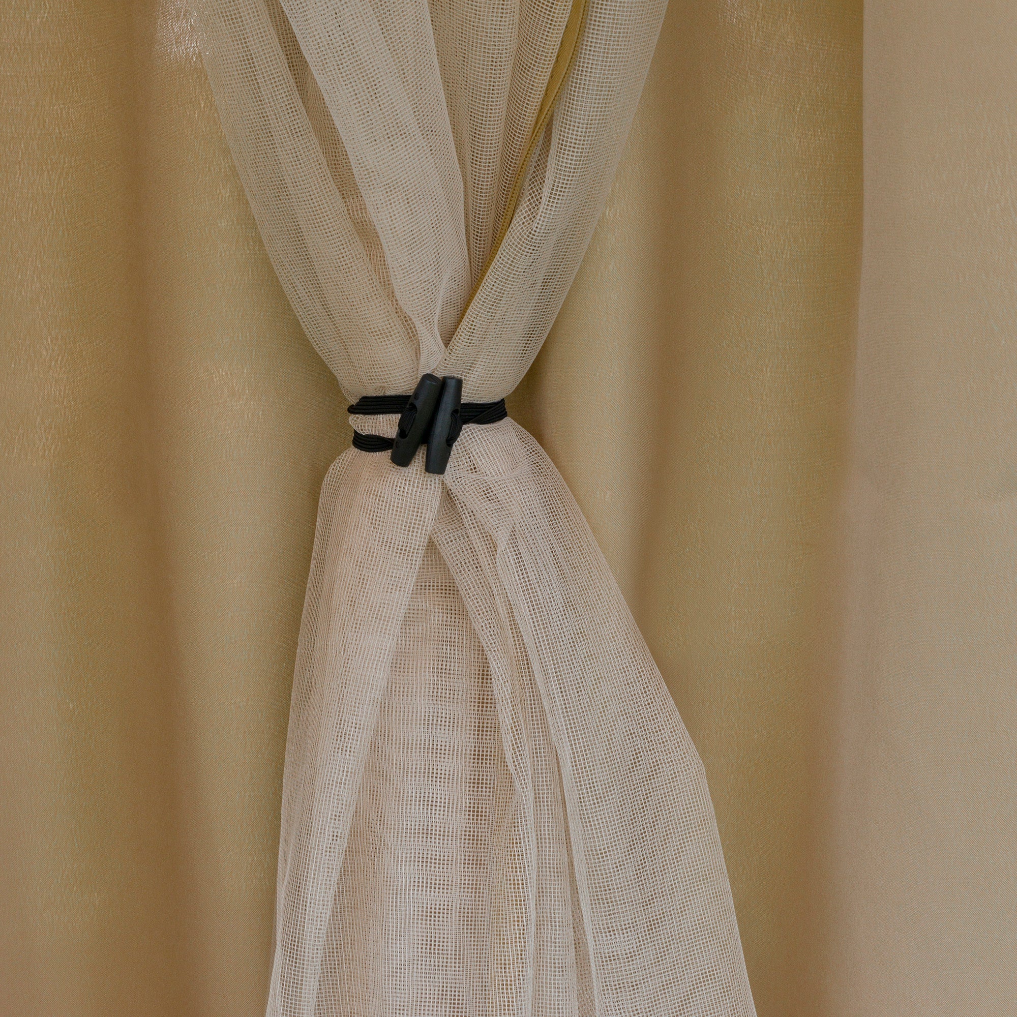 Gazebo da Giardino 3x3m con Zanzariera in Metallo Cachi