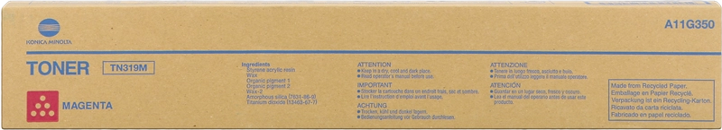 ORIGINAL Konica Minolta toner magenta A11G350 TN319M ~26000 Seiten