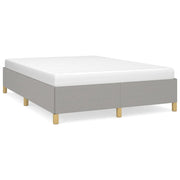 Letto matrimoniale | Letto per adulti | Giroletto senza Materasso Grigio Chiaro 140x190 cm Tessuto