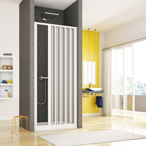 Box doccia in pvc 1 lato con apertura laterale a soffietto, misura 120