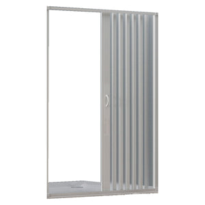 Box doccia in pvc 1 lato con apertura laterale a soffietto, misura 110