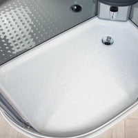 Cabina doccia completa 120x80 cm sinistro sauna bagno turco e ozonoterapia | Folegandros