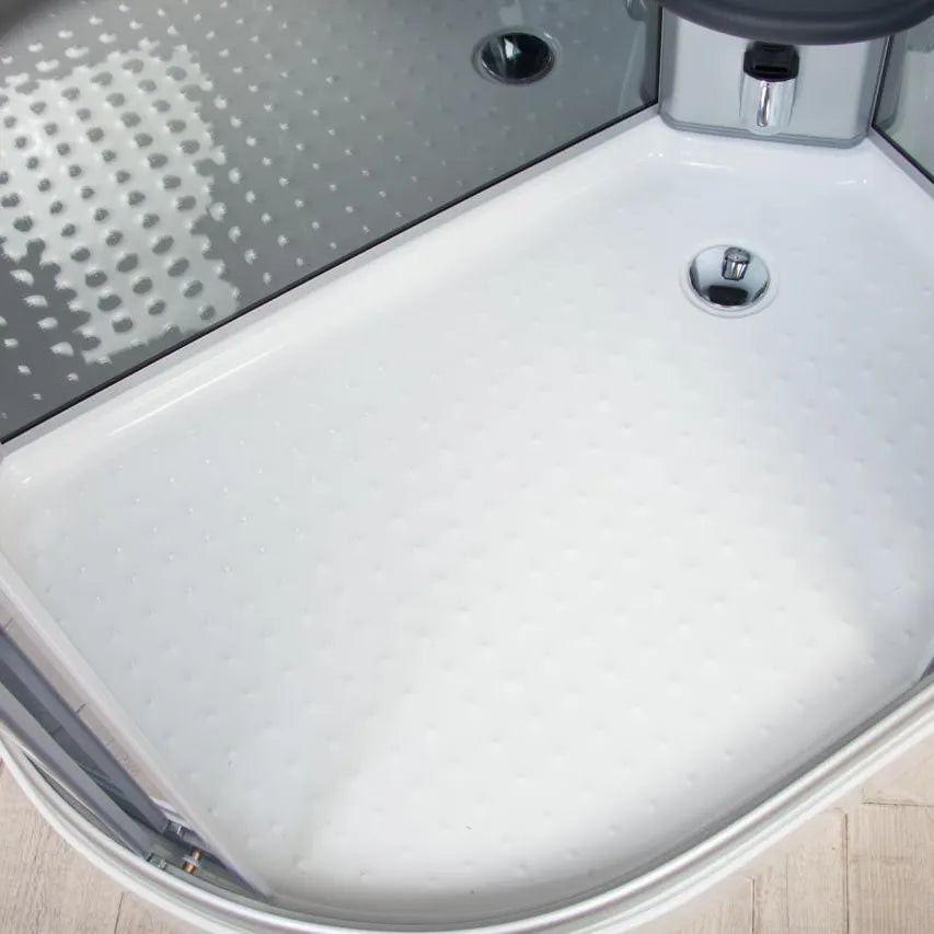 Cabina doccia completa 120x80 cm sinistro sauna bagno turco e ozonoterapia | Folegandros