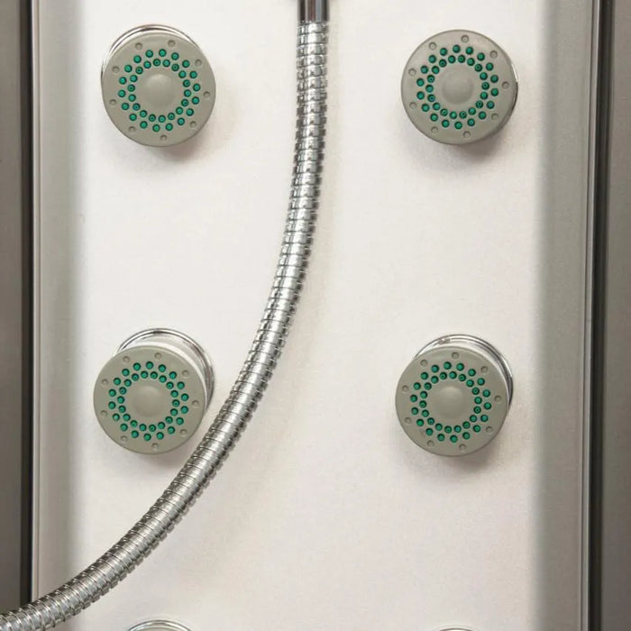 Cabina doccia completa 120x80 cm sinistro sauna bagno turco e ozonoterapia | Folegandros