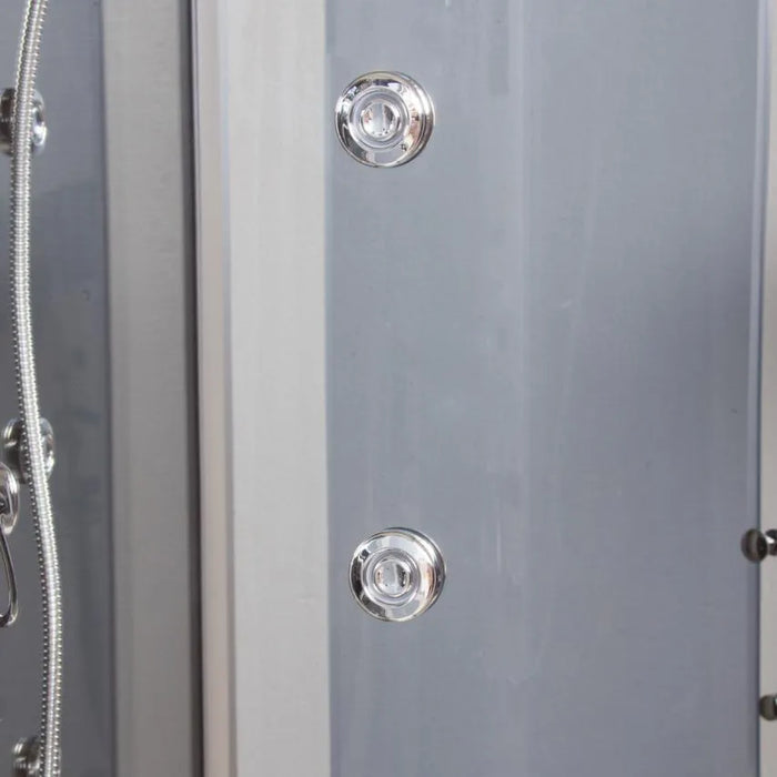 Cabina doccia completa 120x80 cm sinistro sauna bagno turco e ozonoterapia | Folegandros