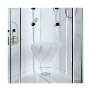 Cabina doccia multifunzione idromassaggio e bagno turco 90x90 bali, dimensioni 90x90