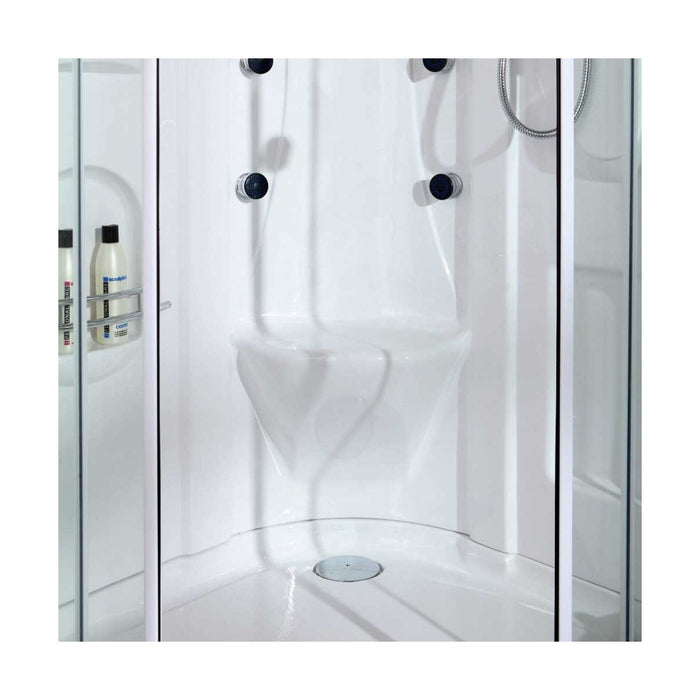 Cabina doccia multifunzione idromassaggio e bagno turco 90x90 bali, dimensioni 90x90