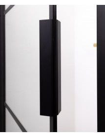 Box doccia con telaio nero con ante scorrevoli HAMAR 207 RIHO 90x90 x200cm