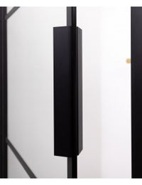 Box doccia con telaio nero con ante scorrevoli HAMAR 207 RIHO 80x80 x200cm