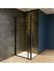 RIHO LUCID 201 box doccia angolare 80x90 x200cm con porta a battente