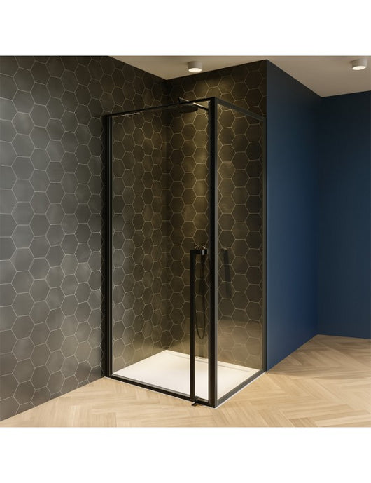 Box doccia angolare LUCID 201 RIHO 100x90 x200cm con porta a battente