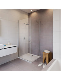 NOVIK 201 RIHO Box Doccia Angolare 80x120 x200cm con Porta Battente