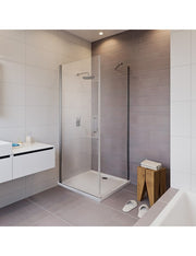 NOVIK 201 RIHO box doccia angolare 80x90 x200cm con porta a battente
