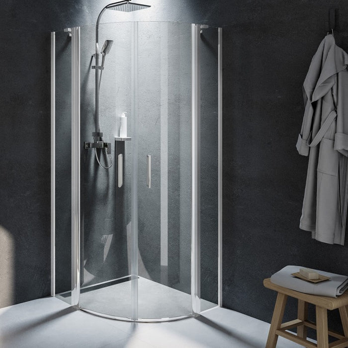 NOVIK 309 RIHO 90x90 x200cm 1/4 cerchio cabina doccia con ante a battente