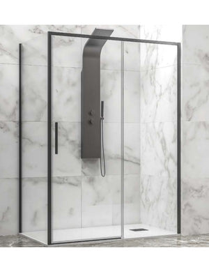 Box doccia LEA 400 150x90 x200 cm profilo nero