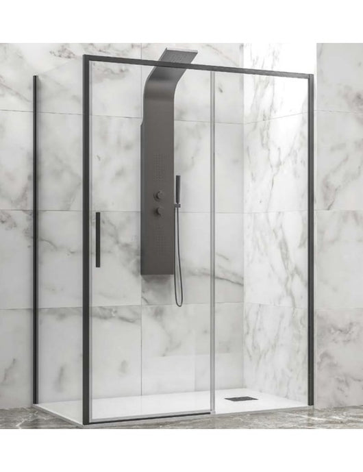 Box doccia LEA 400 150x70 x200 cm profilo nero