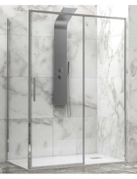 Box doccia LEA 400 100x75 x200 cm profilo cromato