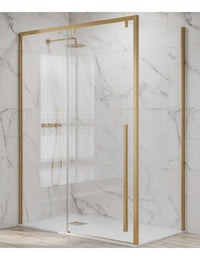 Box doccia SANTORINI 400 120x70 x200 cm profilo oro