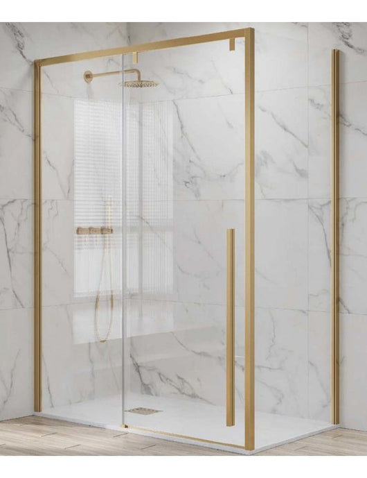 Box doccia SANTORINI 400 130x80 x200 cm profilo oro