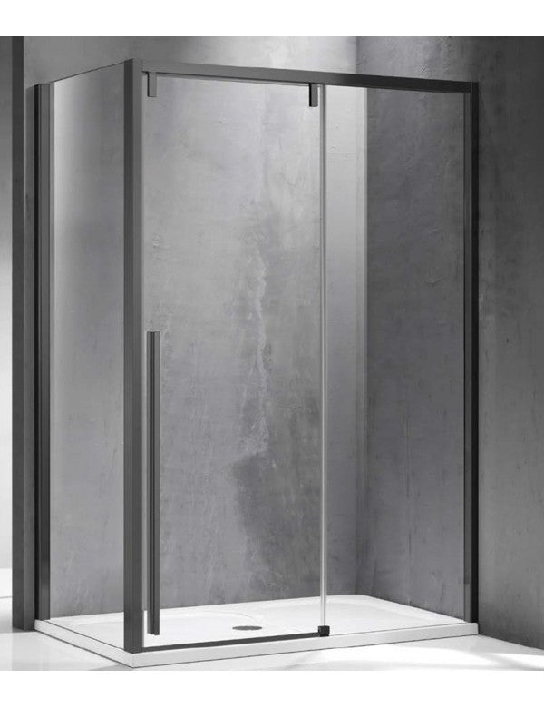 Box doccia SANTORINI 400 120x80 x200 cm profilo grigio