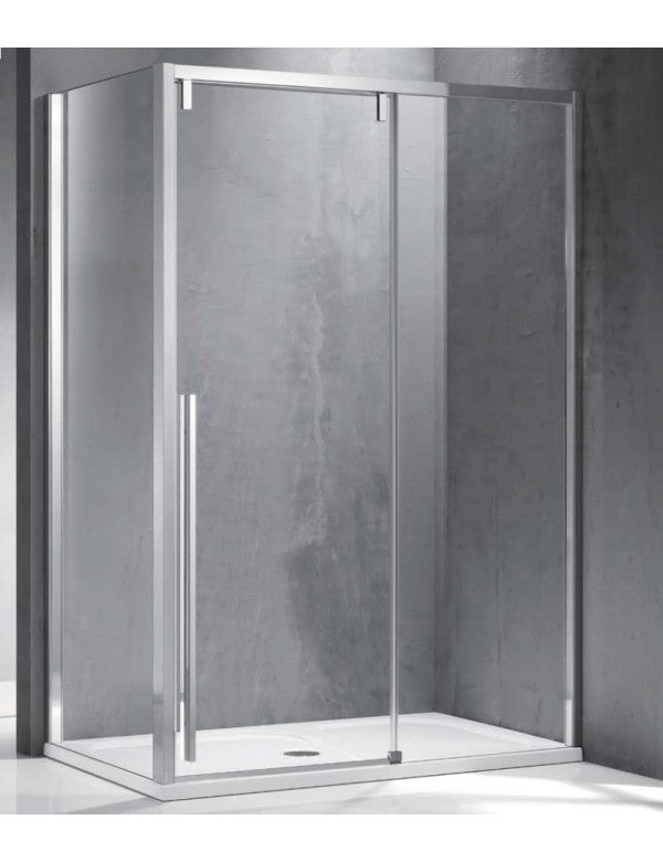 Box doccia SANTORINI 400 120x80 x200 cm profilo cromato