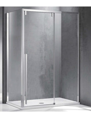 Box doccia SANTORINI 400 120x90 x200 cm profilo cromato