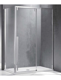 Box doccia SANTORINI 400 130x70 x200 cm profilo cromato